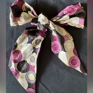 Authentic Coach 100% silk scarf